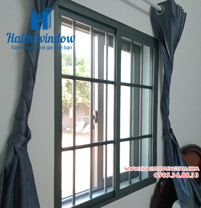 cửa lùa chống muỗi lưới inox 304 sơn tĩnh điện từ lắp đặt cho cửa sổ