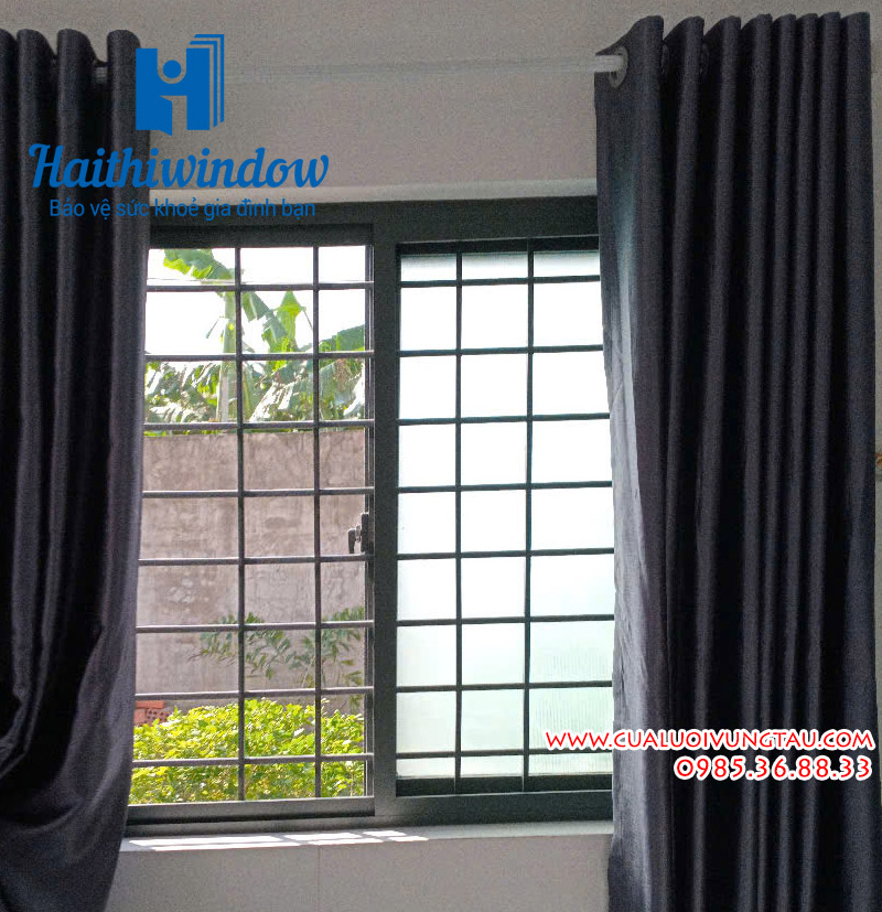 cửa lùa chống muỗi lưới inox 304 sơn tĩnh điện từ