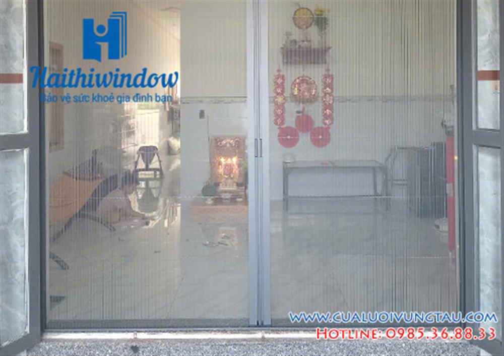 Lắp cửa lưới chống muỗi xếp tại An Ngãi Long Điền